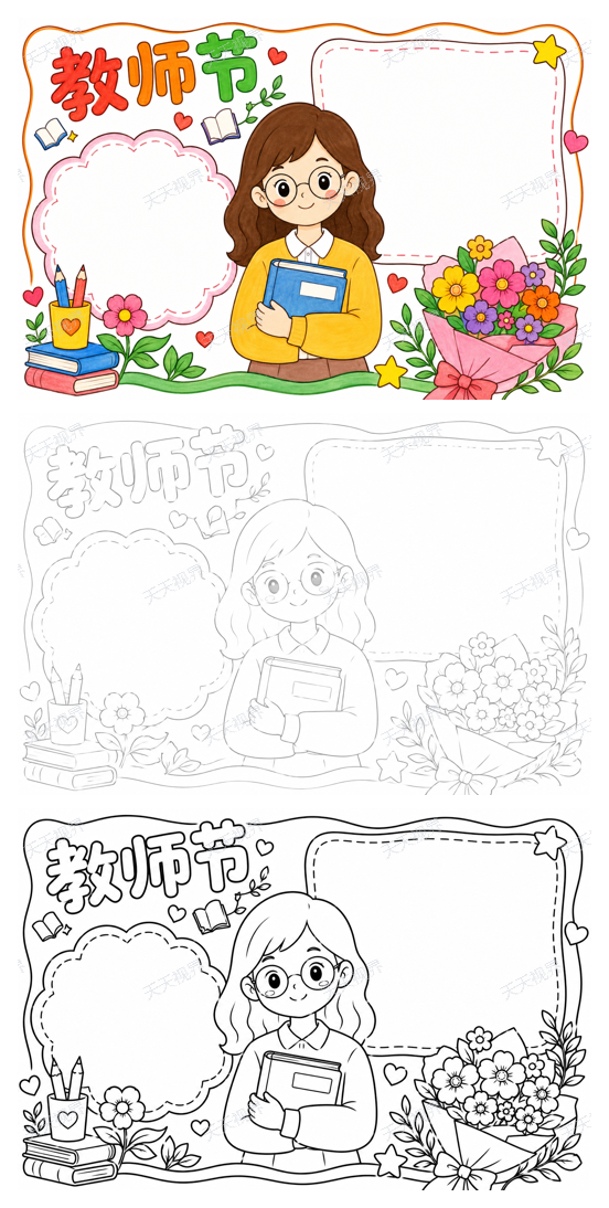 教师节完整预览图