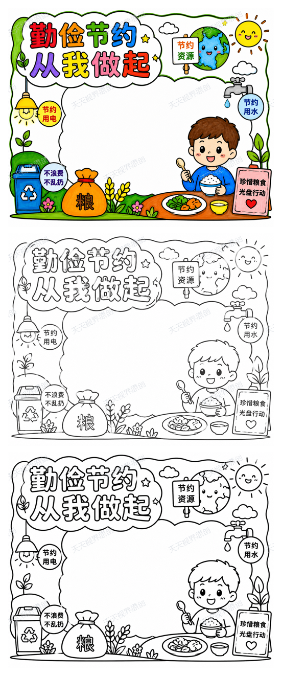勤俭节约完整预览图