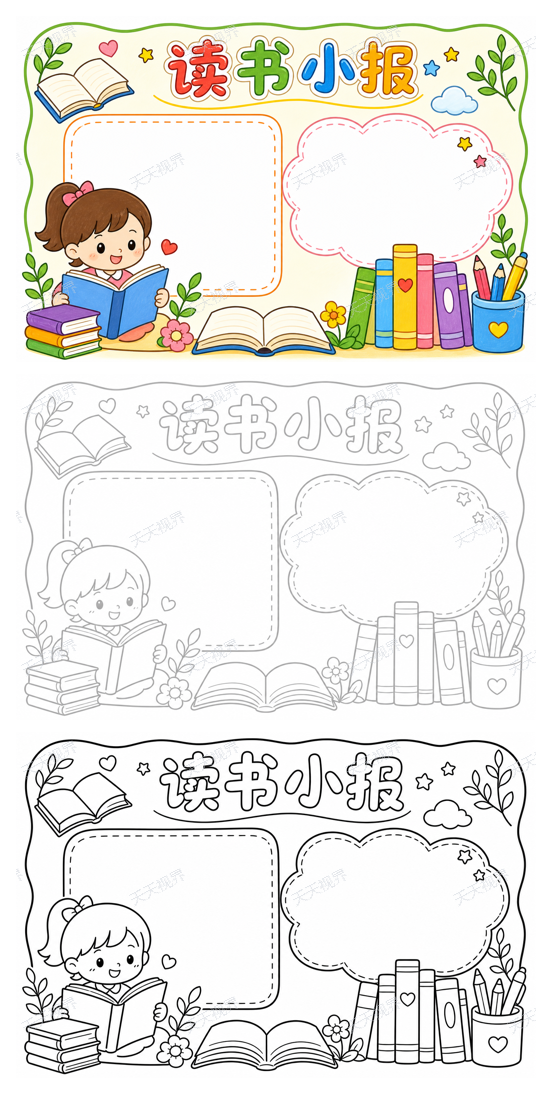 读书小报完整预览图