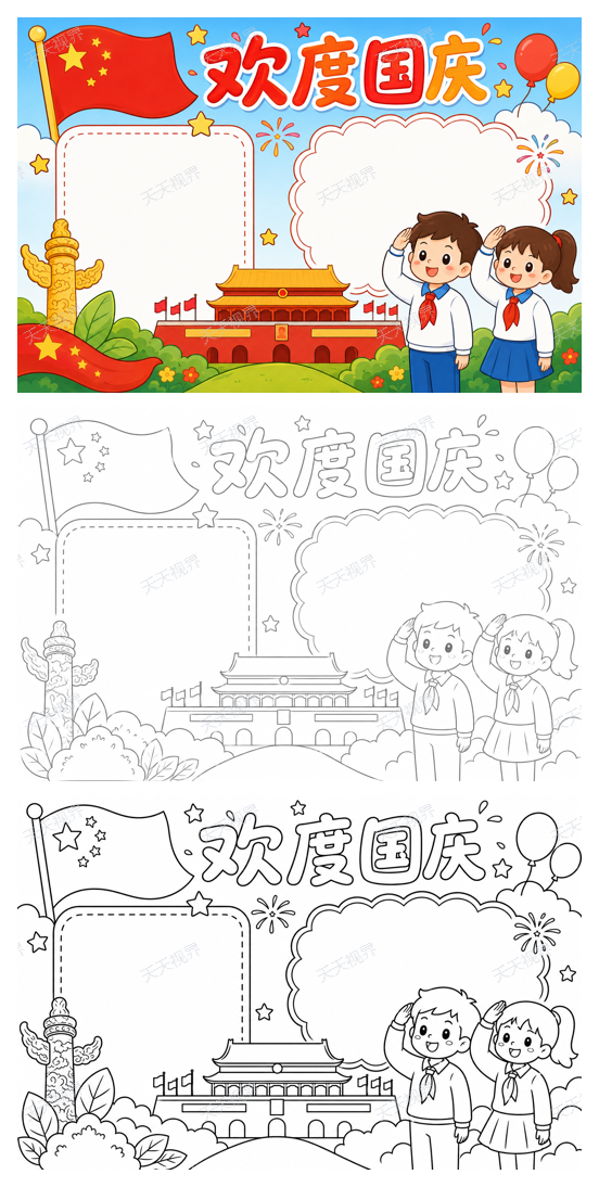欢度国庆完整预览图