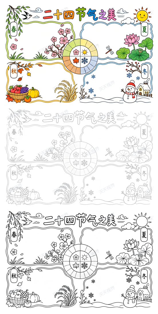 二十四节气完整预览图