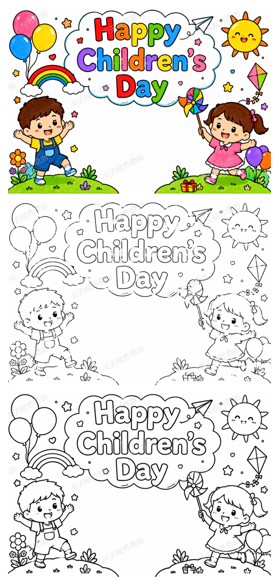 Happy Children's Day完整预览图