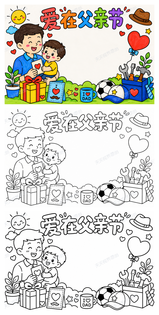 父亲节完整预览图